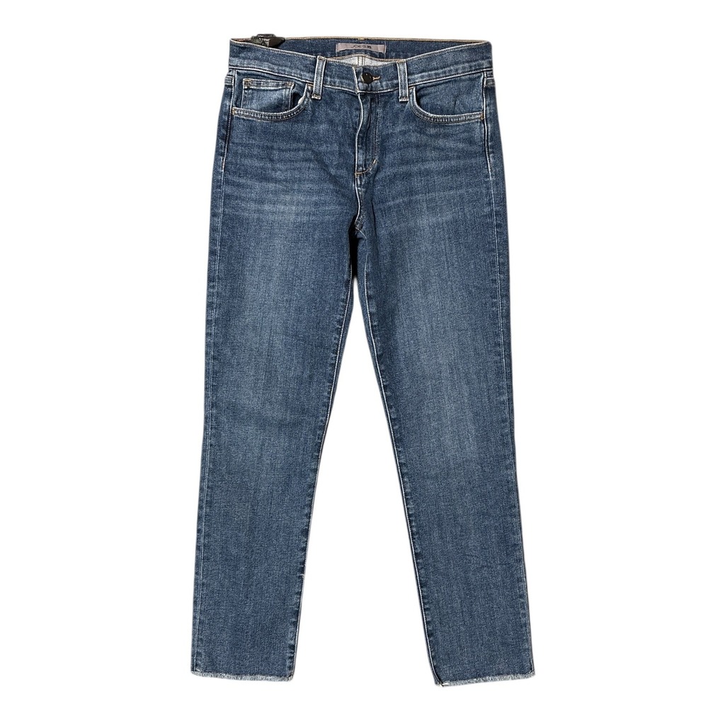 Joes Jeans Ziggy Mid Rise Straight Ankle Jeans Medium Wash Blue Denim 28 NEW